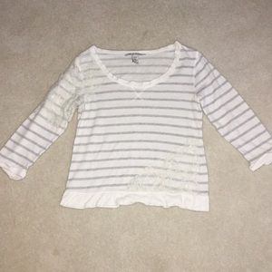 Striped Lace Sweater